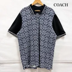 コーチ 半袖 ロゴ 総柄 ポロシャツ シグネチャー CO816 メンズ XL ISItems【USED】【古着】【中古】50162976のサムネイル