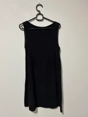 ☆250☆TABASA タバサ　TABASA タバサ ブークレ ニットワンピース ノースリーブ ブラック 黒　G0781KAS203 サイズ36のサムネイル