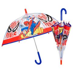 마블 스파이더 맨 SPIDERMAN 어린이용 우산 손 열기 수동 오픈 투명 친골 크기 45cm 직경 72cm 전체 길이 65cm umbrella