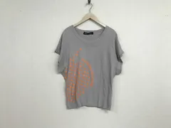 本物メルシーボークーmercibeaucoup,コットンノースリーブプリント半袖Tシャツレディースサーフアメカジミリタリーストリートスケーターワークビジネススーツモードバイカーロックゴルフグレー1Sのサムネイル