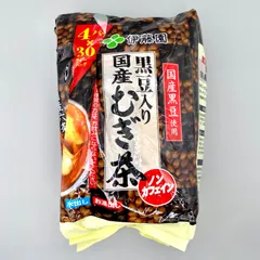 伊藤園 黒豆入り 国産麦茶 30袋 x 4パック ノンカフェイン 水出し お湯出し ティーバッグのサムネイル