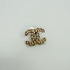 中古】CHANEL シャネル ココマーク 片耳ピアス メッキ ゴールド B19P