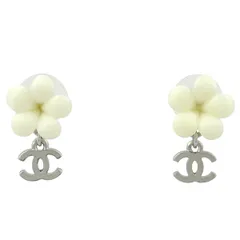 シャネル CHANEL ココマーク ピアス フラワー スイング シルバーメッキ
