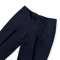 美品 UNITED ARROWS ユナイテッドアローズ モヘア混 ウール テーパード スラックス ドレスパンツ サイズ 46 /ネイビー系 ビジネス 紳士のサムネイル