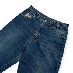 80s Papas パパス ワイド テーパード デニムパンツ ジーンズ サイズ L /インディゴブルー系 メンズ ビンテージ ディグレースのサムネイル