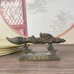 翡翠 グリーンジェイドの龍の置物 - メルカリ
