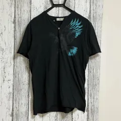 JOURNAL STANDARD  J.S HOMESTEAD  ジャーナルスタンダード ホームステッド Tシャツ 半袖 ヘンリー ネック  ブラック コンチョボタン 42 希少のサムネイル