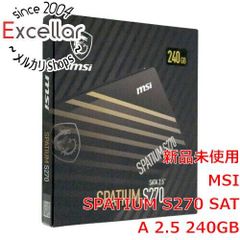 新品未開封 MSI SPATIUM S270 SSD 960GB 2.5インチ - メルカリ