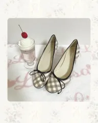 バーバリーBURBERRY ロマンティックギャル ピンクノヴァチェック靴 パンプス ヒール ピンテール ヒメのサムネイル