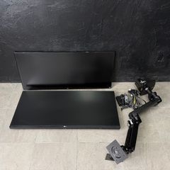 早い物勝ち‼️【セット割】LGモニター2枚+エルゴトロンデュアルモニターアーム 早い物勝ち‼️【セット割】LGモニター2枚+エルゴトロンデュアル