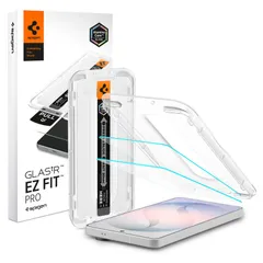 Spigen Galaxy S26 強化ガラスフィルム 2枚入 10H+ 硬度 貼り付けキット付き 指紋防止 ナノコーティング 飛散防止 保護フィルム EZ Fit Pro AGL11091 (クリスタル・クリア)のサムネイル