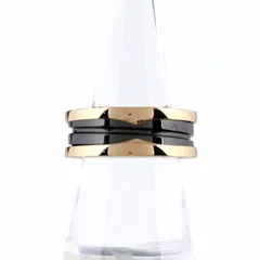 ブルガリ BVLGARI ビー ゼロワン リング PG ピンクゴールド 指輪 セラミック リング 18号 750 セラミック レディース 【中古】のサムネイル