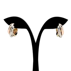 カルティエ CARTIER トリニティ ピアス YG イエローゴールド PG ピンクゴールド WG ホワイトゴールド スリーカラー ピアス 750 レディース 【中古】のサムネイル