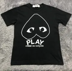 M コム・デ・ギャルソン PLAY アップサイドダウン ハート 半袖Tシャツ@878のサムネイル