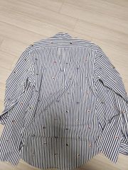 美品 パパス 総柄 コイン 金貨 ロンドンストライプ 長袖BDシャツ XXL