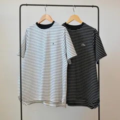 KELTY ワッペン ロゴ ラウンドヘム ボーダー Tシャツ モノトーン 接触冷感素材のサムネイル