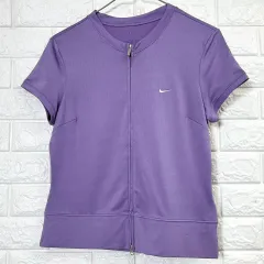 NIKE GOLF(ナイキゴルフ) パープル 半袖 ジップアップ Tシャツ M85のサムネイル