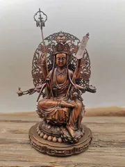 【修縁堂】 密教法具 真言宗 六臂地蔵王菩薩仏像 魔除け 厄除け 辟邪 工芸品 修縁堂】 密教法具 真言宗 六臂地蔵王菩薩仏像 魔除け 厄除け 辟邪