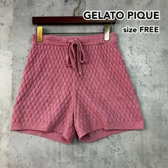 GELATO PIQUE ジェラートピケ FREESIZE ピンク スムフルーツJQD ショートパンツ ハーフパンツ ルームウェア パジャマ 部屋着 ボトムス ウエストゴム PWNT242027 ジャガード ★ ■◆
