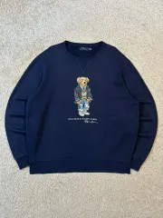 XL ポロ ラルフローレン 新モデル クマ 起毛 スウェット ネイビーのサムネイル