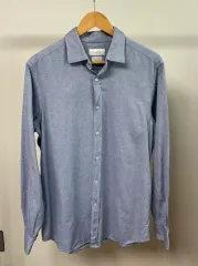 マッシモ ドゥッティ ブルー シャツ Oxford (オックスフォード) 長袖 シャツ Lのサムネイル