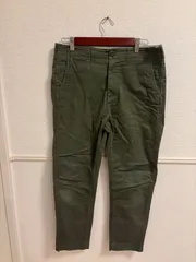 (^w^)b  美品 ビームス 百名品 ストレッチ テーパード チノ 11-23-1173 M オリーブ カーキ グリーン 緑 セレクト チノパン パンツ カジュアル ボトムス 定番 人気 アメカジ 美脚 スリム メンズ OM13350MRのサムネイル