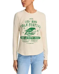 マザー レディース トップス Tシャツ MOTHER Itty Bitty Goodie Goodie Tee Lady Bird Folk Festのサムネイル