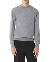 ランバン メンズ アウター ニット・セーター ウール Lanvin Merino Wool Sweater Light Grey グレーのサムネイル