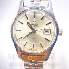 가동 OMEGA 오메가 제네바 자동 감기 여성 시계 데이트 실버 컬러 OJ267