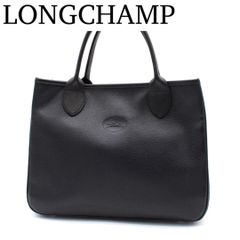 T06/015クロコ型押しLONGCHAMPロンシャン 自立型ハンドバッグ - メルカリ