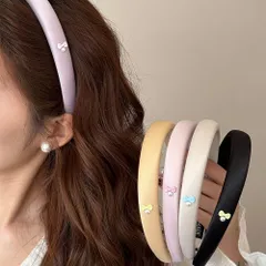 カチューシャ リボンパール飾り 韓国風 レディース 大人 可愛い おしゃれ 髪飾り 髪留め まとめ髪 ヘアアクセ洗顔 お出掛けヘアバンド 頭飾りアイテム人気 ヘアアクセサリー ヘアアレンジグッズ ファッション小物のサムネイル