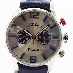 新品同様 保/箱付 稼働  I.T.A. リヴァーレ 29.00.03 QZ シルバー文字盤 メンズ腕時計 9933000 7KHT MTM ABC26143のサムネイル