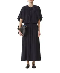 ランバン レディース トップス ワンピース ミディ Lanvin Midi Dress In Charmeuse Montanaのサムネイル