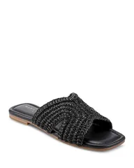 マーク・フィッシャー レディース シューズ サンダル Marc Fisher LTD Womens Woven Slide Sandals Black ブラックのサムネイル