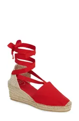 トニーポンズ レディース シューズ サンダル Toni Pons Valencia Wraparound Espadrille Wedge Red Fabric レッドのサムネイル