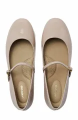 ランズエンド レディース シューズ パンプス レザー Lands End Classic Leather Mary Jane Flats Faint Blush ブラッシュのサムネイル