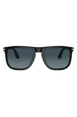 ペルソル メンズ アクセサリー サングラス・アイウェア Persol 57mm Polarized Pilot Sunglasses Black ブラックのサムネイル