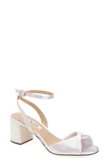 ニナ レディース シューズ ヒール サンダル アンクル Nina Nigella Glitter Ankle Wrap Sandal White ホワイトのサムネイル