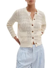 ラグアンドボーン レディース アウター カーディガン rag bone Leslie Cardigan Ivory アイボリーのサムネイル