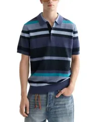 スコッチアンドソーダ メンズ トップス ポロシャツ Scotch Soda Textured Polo Shirt Oceanaのサムネイル