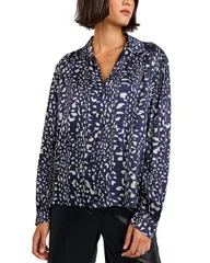 ベラダール レディース トップス シャツ シャーリング ブラウス Bella Dahl Smocked Shoulder Textured Blouse Arctic Animal アニマルのサムネイル