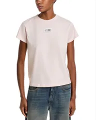 マルタンマルジェラ レディース トップス シャツ ロゴ MM6 Maison Margiela Logo T Shirt Pink ピンクのサムネイル