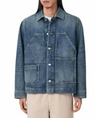 オールセインツ メンズ アウター ジャケット・ブルゾン ALLSAINTS Mukesh Jacket Mid Indigo インディゴのサムネイル