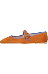 プリティ・バレリーナ レディース シューズ パンプスエード Pretty Ballerinasquare Toe Suede Mary Jane Beige ベージュのサムネイル