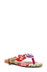 ベッツィジョンソン レディース シューズ サンダル スパンコール Betsey Johnson Doloris Bead Sequin Flip Flop Bright Multi マルチカラーのサムネイル