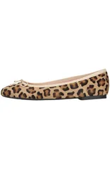 プリティ・バレリーナ レディース シューズ パンプス Pretty Ballerinas Round Toe Leopard Ballet Flat Beige ベージュのサムネイル