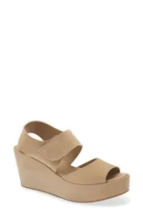 ペドロガルシア レディース シューズ ヒール プラットフォーム サンダル Pedro Garcia Helen Platform Wedge Sandal Dijon Castoroのサムネイル