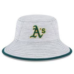 뉴엘라 남성 액세서리 모자 Mens New Era Gray Oakland Athletics Game Bucket Hat Gray 회색