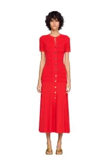 サンドロ レディース トップス ワンピース ニット マキシ SANDRO Knit maxi dress Red レッドのサムネイル
