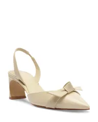 アレクサンドラバードマン レディース シューズ パンプス Alexandre Birman Womens Clarita Pointed Slingback Pumps Eggshellのサムネイル